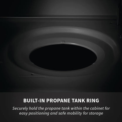 Napoleon Rogue XT 425 BBQ Grill, Black, Propane Gas - RXT425SIBPK-1 With Three Main Burners, Infrared Sear Station Side Burner, Barbecue Gas Cart, Folding Side Shelves, Instant Failsafe Ignition