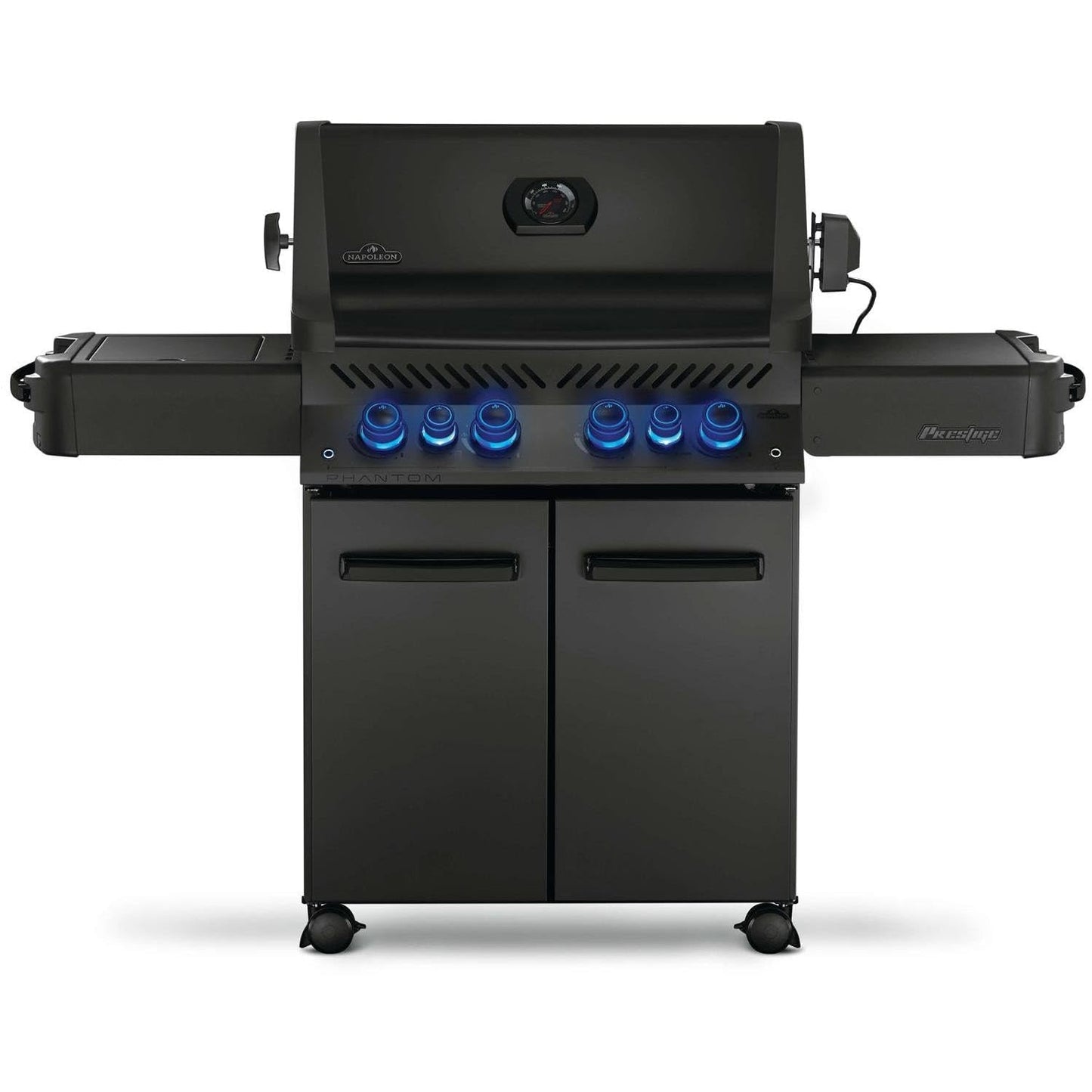 Napoleon Phantom Prestige 500 Propane Grill w/Infrared Rear Burner, Infrared Side Burner, & Rotisserie Kit - P500RSIBPK-3-PHM