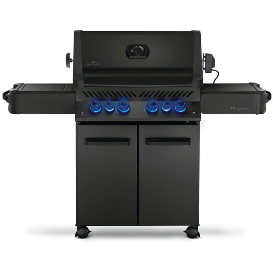Napoleon Phantom Prestige 500 Propane Grill w/Infrared Rear Burner, Infrared Side Burner, & Rotisserie Kit - P500RSIBPK-3-PHM
