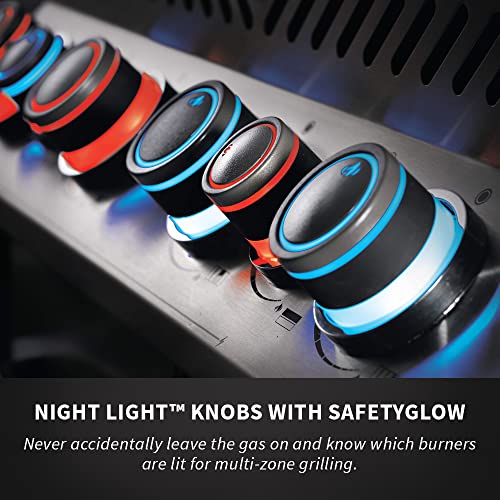 Napoleon P665RSIBNSS Prestige 665 RSIB Natural Gas Grill, sq. in + Infrared Side and Rear Burner, Stainless Steel