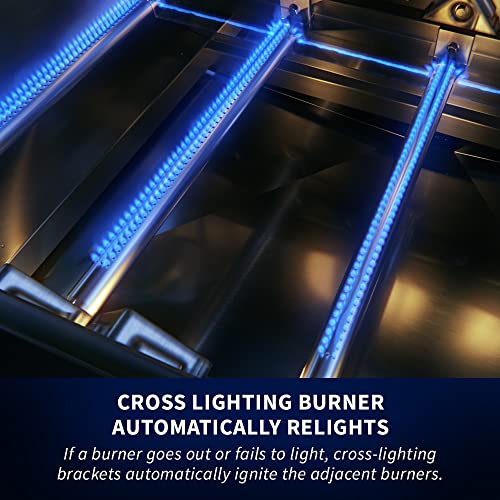 Napoleon Rogue XT 425 BBQ Grill, Black, Propane Gas - RXT425SIBPK-1 With Three Main Burners, Infrared Sear Station Side Burner, Barbecue Gas Cart, Folding Side Shelves, Instant Failsafe Ignition