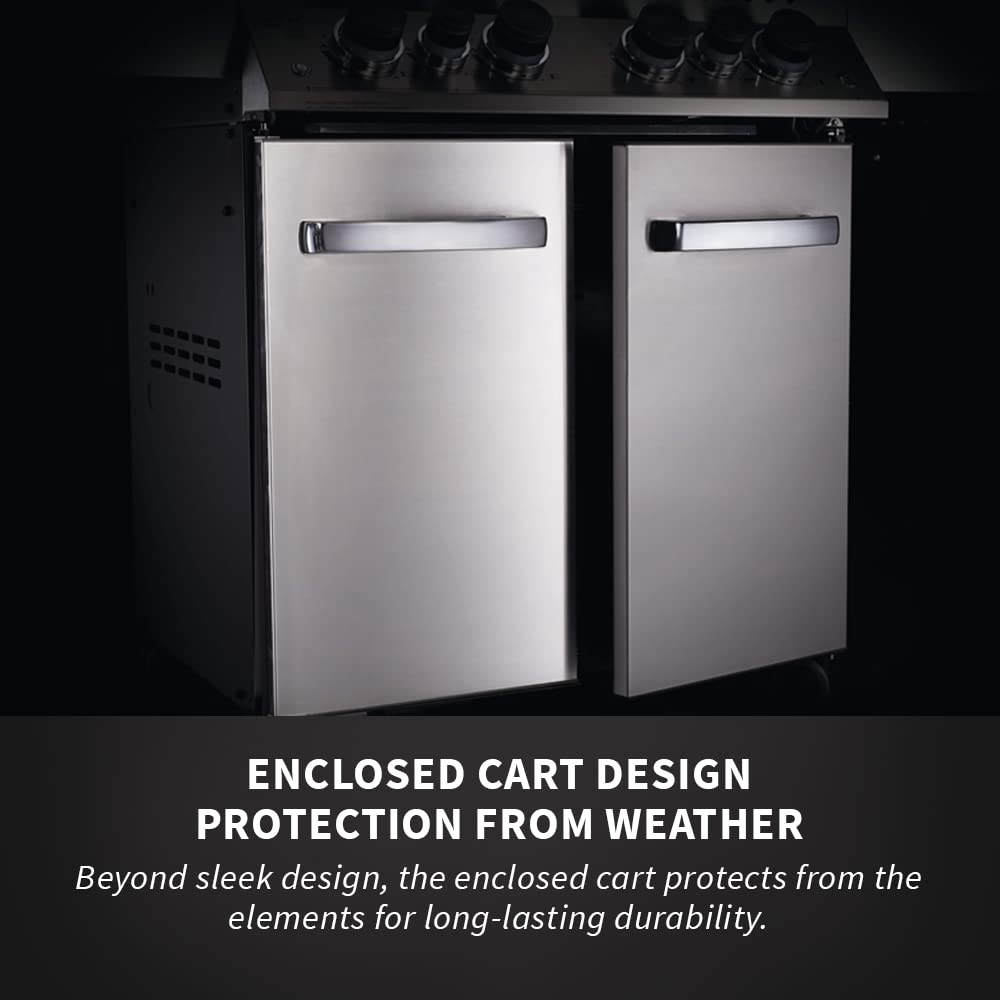 Napoleon P500RSIBPSS-3 Prestige 500 RSIB Propane Gas Grill, sq. in + Infrared Side and Rear Burner, Stainless Steel