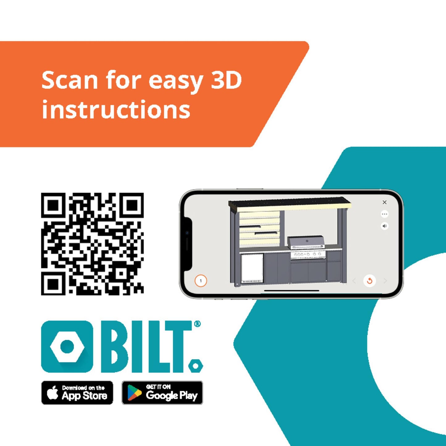 Backyard Discovery Fusion Flame Outdoor Kitchen, with 38 inch 5-burner grill with sear zone plus infrared rotisserie burner and outdoor rated refrigerator