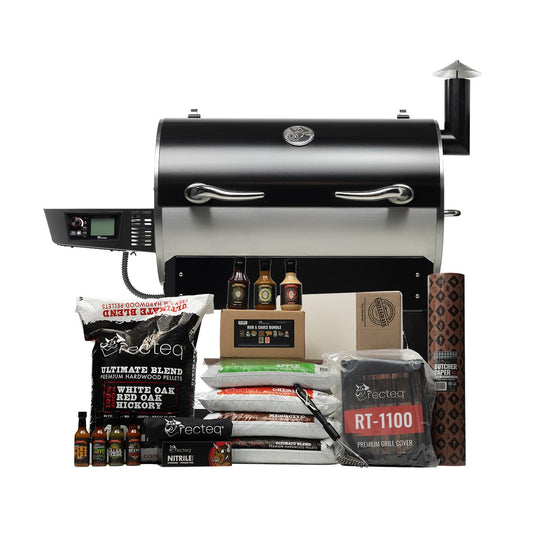 recteq Flagship 1100 Wood Pellet Smoker Grill & BBQ Master Bundle Bundle | Wi-Fi-Enabled, Electric Pellet Grill | 1100 Square Inches of Cook Space |