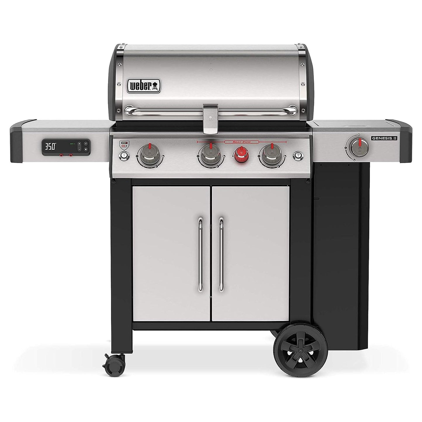 Weber Genesis II SX-335 SS Liquid Propane Gas Grill, Stainless Steel