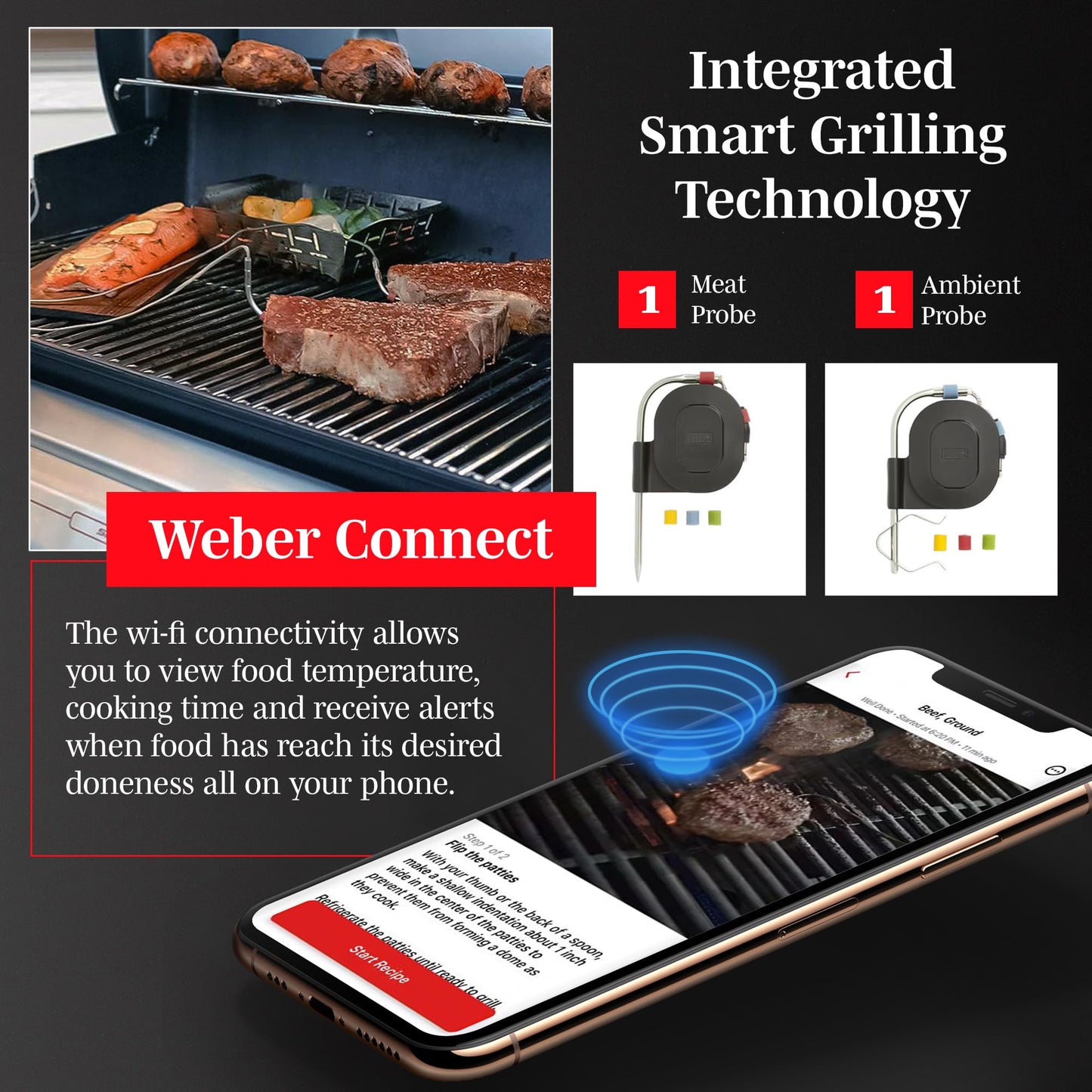 Weber Genesis II SX-335 SS Liquid Propane Gas Grill, Stainless Steel