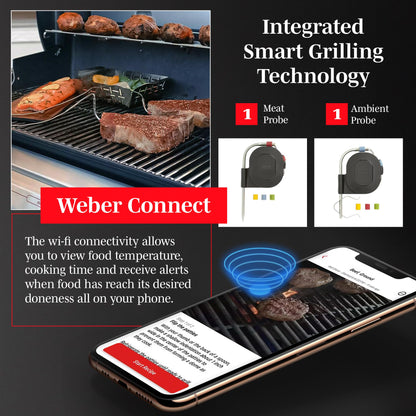 Weber Genesis II SX-335 SS Liquid Propane Gas Grill, Stainless Steel